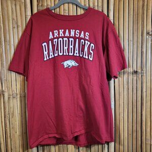 Fanatics Women's Arkansas Razorback T Shirt XL Red
